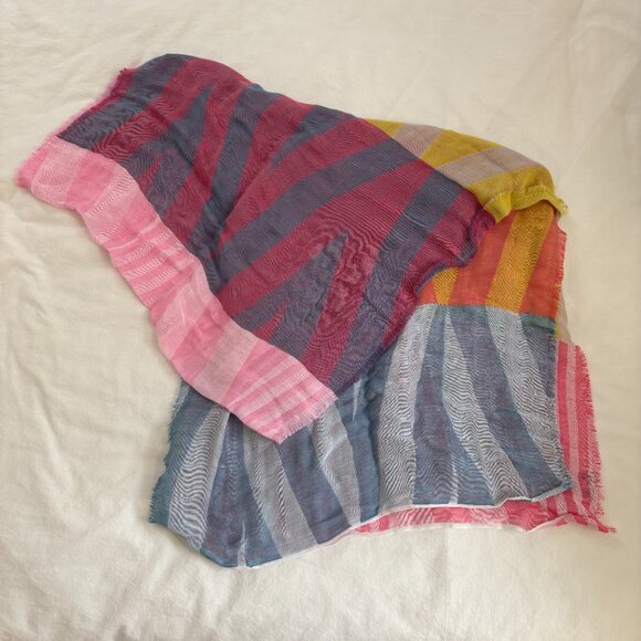 NWOT! Traits Paris Frioul N° 1 Silk and Cotton Scarf - Picture 7 of 9